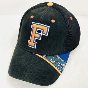 NCAA Florida Gators F Logo Hat Cap Adjustable‎ Strapback Black College Football